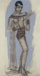 Josephine Baker - Een maquette voor een belangrijk lakpaneel
