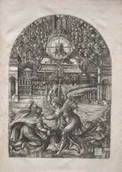 De Apocalyps: De Engel toont St. Johannes de Bron van Levend Water, 1546-1556