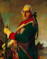 Portret van Maurice Graaf van Saksen, maarschalk van Frankrijk