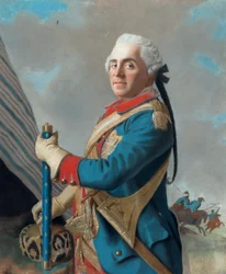 Portret van Maurice de Saxe, Maarschalk van Frankrijk