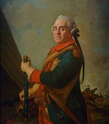 Portret van Maurice de Saxe 1696-1750, Maarschalk van Frankrijk, 18e eeuw