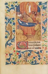 Ms Latijn 13305 fol.88v De dood van de Maagd, uit 