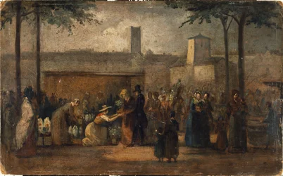 De bloemenmarkt, ca. 1839