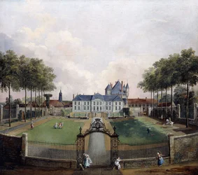 Gezichten op het Château de Mousseaux en zijn tuinen