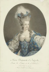 Portret van Marie Antoinette