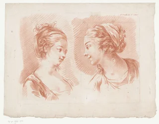 Twee vrouwenhoofden
