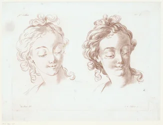 Twee vrouwenhoofden