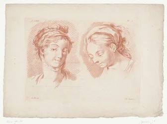 Twee vrouwenhoofden