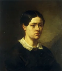 Portret van Madame J.F. Millet, ca. 1844