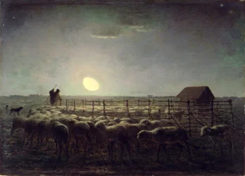 De schaapskooi, maanlicht