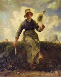 De spinner, geitenhoeder van de Auvergne