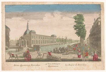 Gezicht op de Beurs te Rotterdam