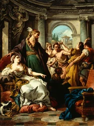 Jozef beschuldigd door de vrouw van Potifar, 1745