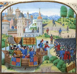 Jean Froissart, Kronieken, 154v, 12148 btv1b8438605hf336, gewas