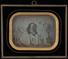 Portret van M. & Mme. Eynard en M. de Regny met zijn zoon
