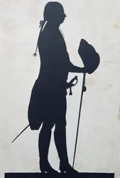 Silhouet van een man