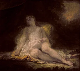 Slapende bacchante