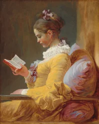 Jong meisje dat leest, ca. 1769