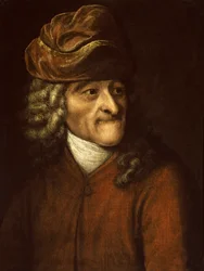 Portret van de schrijver, essayist en filosoof Voltaire