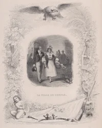 Dochter van het Volk uit De Liederen van Béranger, 1829