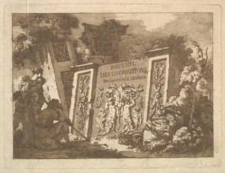 Frontispice, uit Recueil de Compositions par Lagrenée Le Jeune Collection of Compositio..., 1782