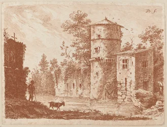 Oude Toren bij een Watermolen