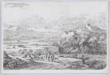 Landschap naar Van der Cabel, ca. 1773