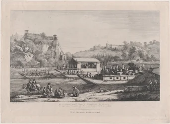 Paus Pius VII op de Saône, 1805