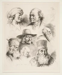 Zeven portretkoppen