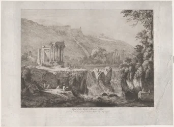 Uitzicht op de Tempel van de Tiburtijnse Sibylle