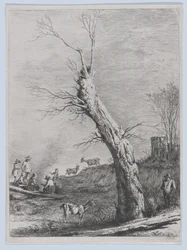 Winter, naar een tekening voltooid in Saint-Chamond, 1795
