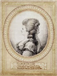 Portret van Marie Antoinette van Oostenrijk.