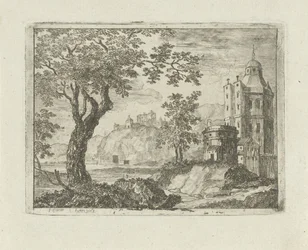 Toren in een landschap