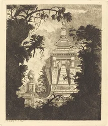 Graf met Funeraire Urn