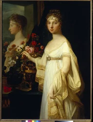 Portret van de keizerin van Rusland Elisabeth Alexeievna, prinses Louise Augusta van Baden