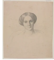 Portretkop van een vrouw, 1800s