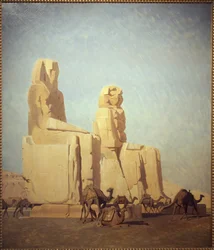 De kolos van Thebe, Memnon en Sesostris