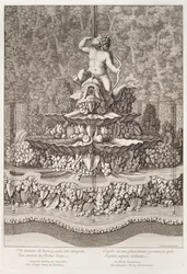 Fontein met cupido door Gaspar Marcy in Versailles, 1676