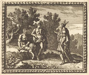 Midas met Apollo en Pan