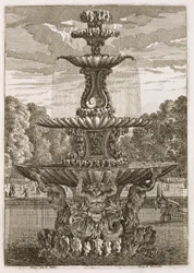 Plaat uit Fonteinen en Waterstralen in Italiaanse Stijl, 1661
