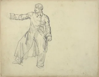 Studie van een artillerist