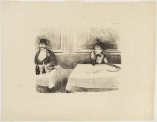 In het restaurant