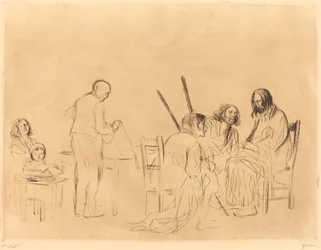 Voor het Avondmaal in Emmaus (eerste plaat)