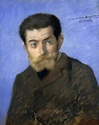Portret van Joris Karl Huysmans, pseudoniem van Charles-Marie-Georges Huysmans