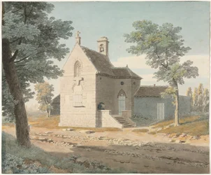 Kerk bij een weg
