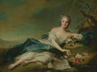 Portret van Henrietta als Flora, 1742