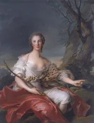 Portret van Madame Bouret als Diana