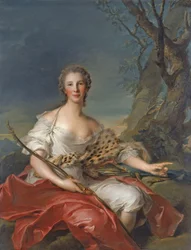 Portret van Madame Bouret als Diana