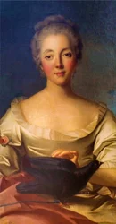 Portret van Madame Louise Dupin (1706-1799).
