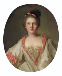 Portret van Marie-Thérèse Geoffrin 1715-1791, Markiezin de la Ferté-Imbault, 1739